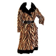 Luxurious Variegated Tiger Mink Coat