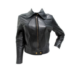 1970s Amazing "Suzi Quatro" Black Leather Jacket