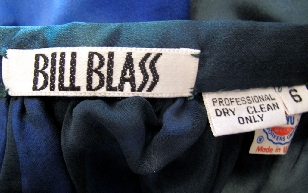 Bold BILL BLASS Color Block Full Maxi Skirt 6