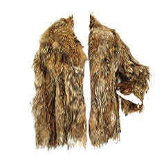 Amazing Boho Coyote Fur Jacket