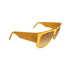 Vintage Fabulous HARVE BENARD Canary Yellow Sunglasses