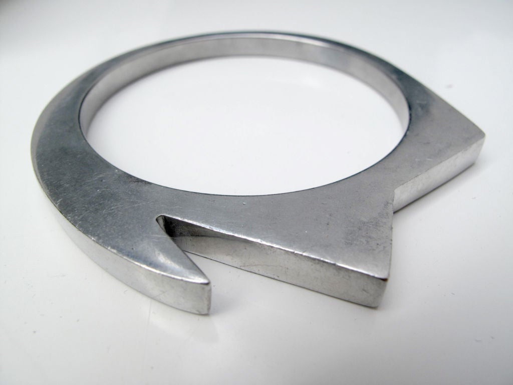 1980s GLEN YANK Aluminium Avant Design Bracelet at 1stDibs