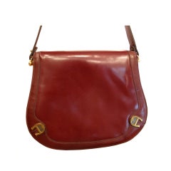 Vintage ETIENNE AIGNER Sienna Leather Saddle Bag