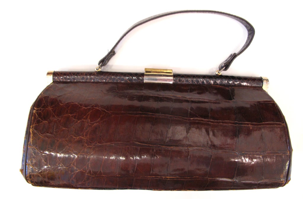 bellestone alligator purse