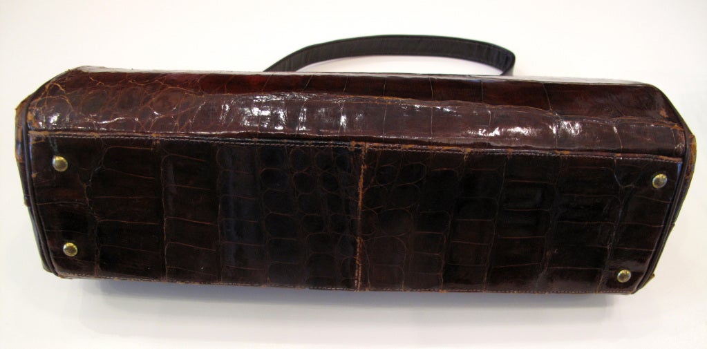 Women's BELLESTONE Long Alligator Purse in Brown