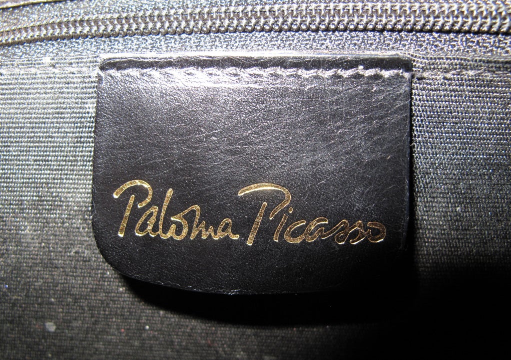 PALMOA PICASSO Black Patent Leather Hand Bag 3