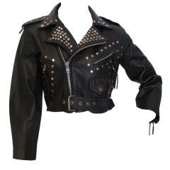 AMAZING Studded motocycle leather jacket