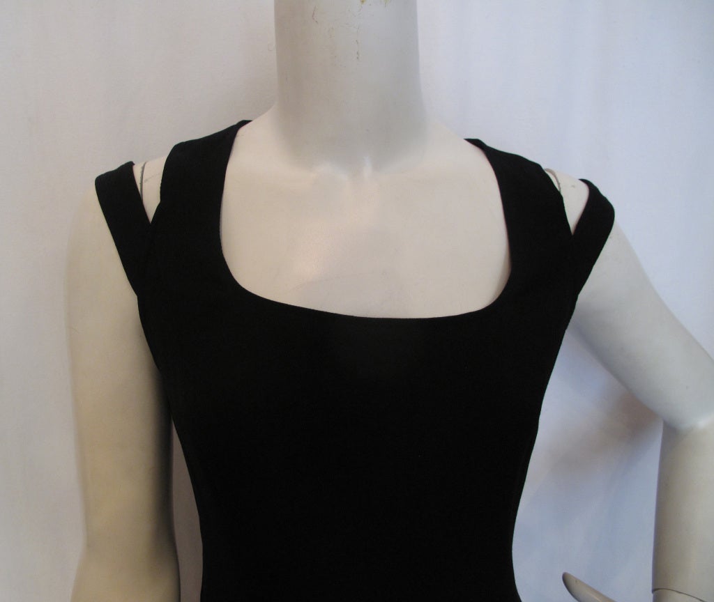 Women's 1990s State of Claude Montana Black Column Dress For Sale