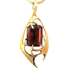 Vintage 1970s Sarah Coventry Glass Pendant Necklace