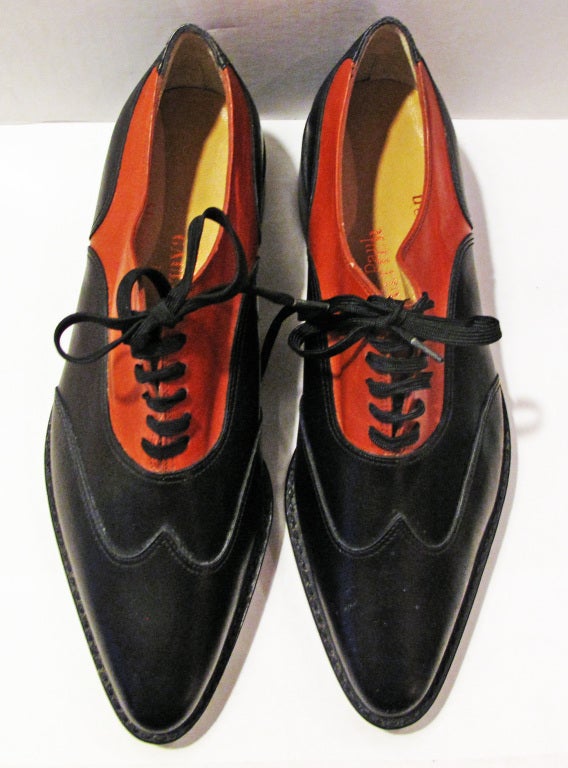 JEAN PAUL GAULTIER POUR STEPHANE KELIAN 80'S Two Tone Brogues In New Condition In Brooklyn, NY