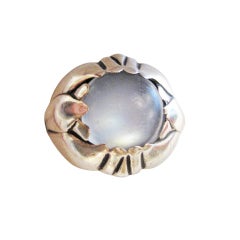 GEORG JENSEN STERLING MOON STONE #59 RING