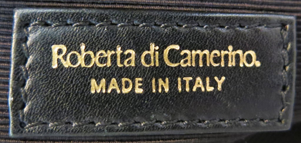 Women's Roberta Di Camerino Black Tapestry Doctors Bag