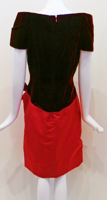Scaasi Boutique Holiday Velvet Dress 1