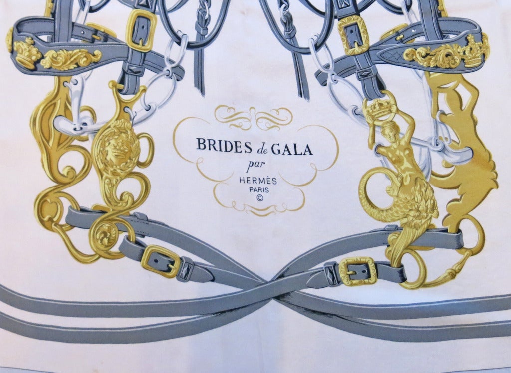 Hermes Brides de Gala par Silk Scarf In Excellent Condition In Brooklyn, NY