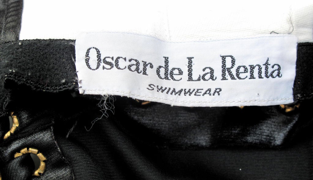 OSCAR DE LA RENTA Whipstitch Swim Suit 5