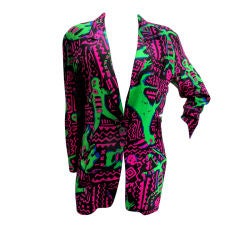 KANSAI YAMAMOTO Rare Print Soft Blazer Vintage KANSAI YAMAMOTO Rare Print Soft Blazer