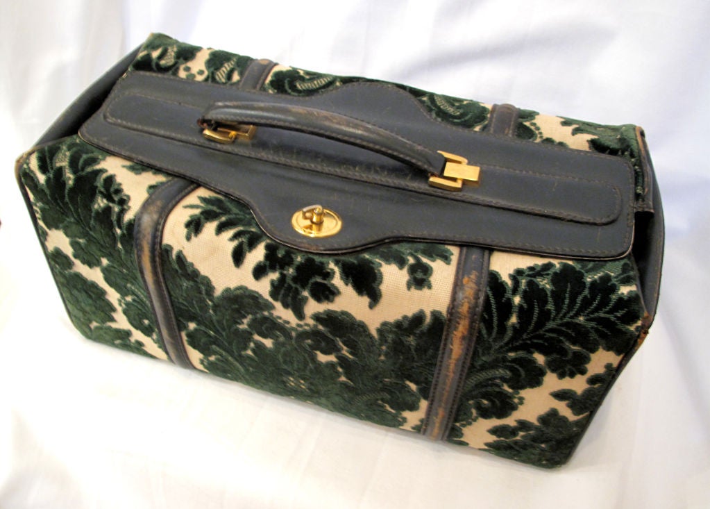 Leather & Tapestry Mary Poppins Bag 1