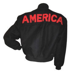 Vintage Awesome "AMERICA" PERRY ELLIS Varsity Jacket