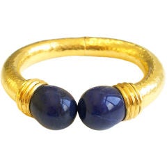 18k Gold and Sodalite Bracelet by Lalaounis