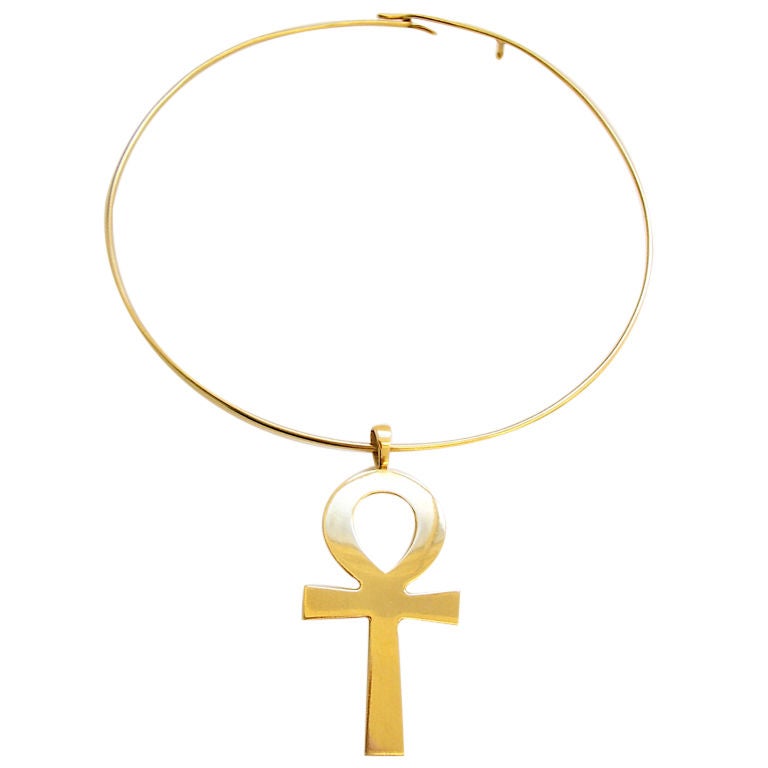 CARTIER 1970's  Gold ANKH Necklace