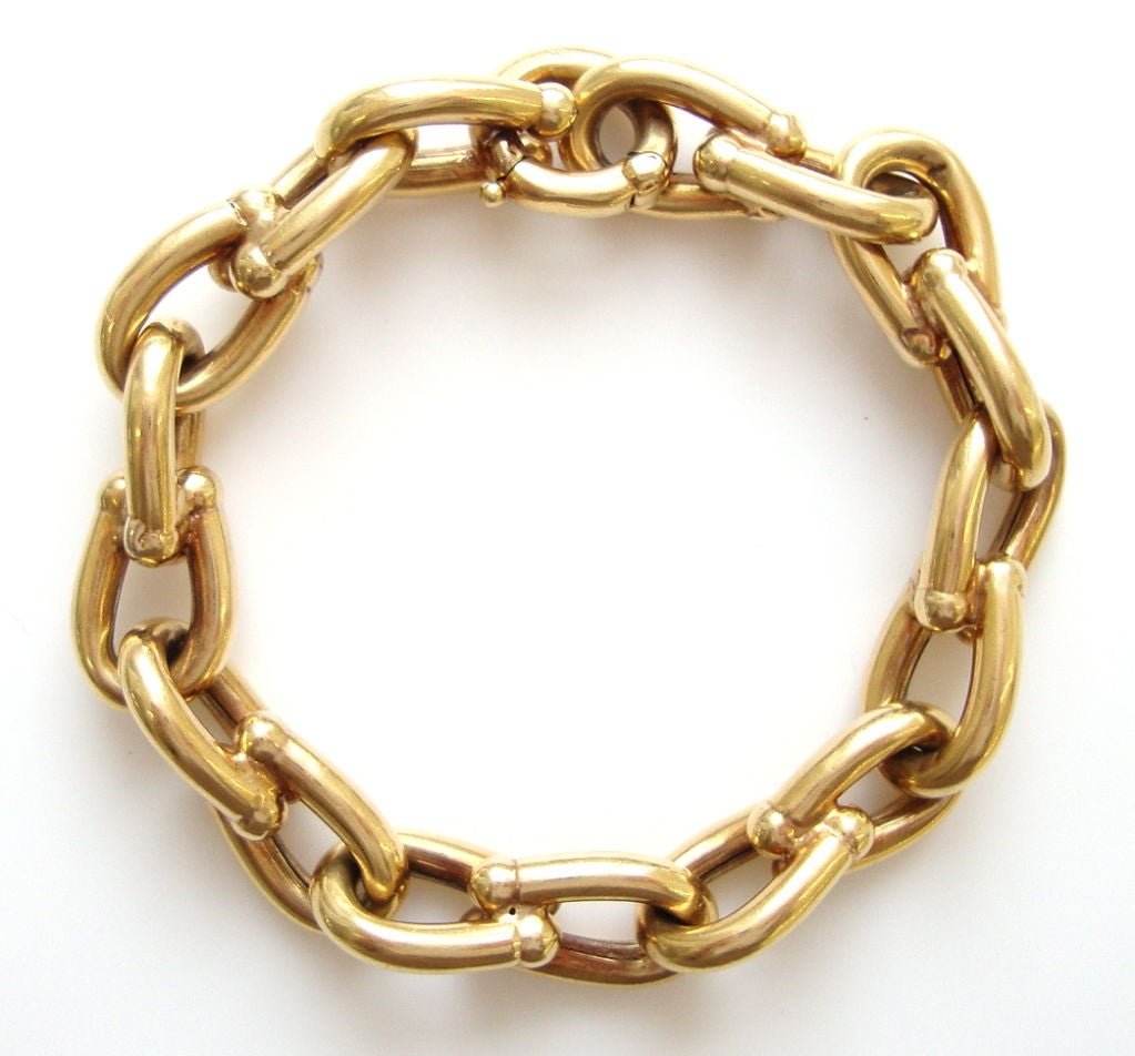 CARTIER, 18k Gold Link Bracelet, circa 1960