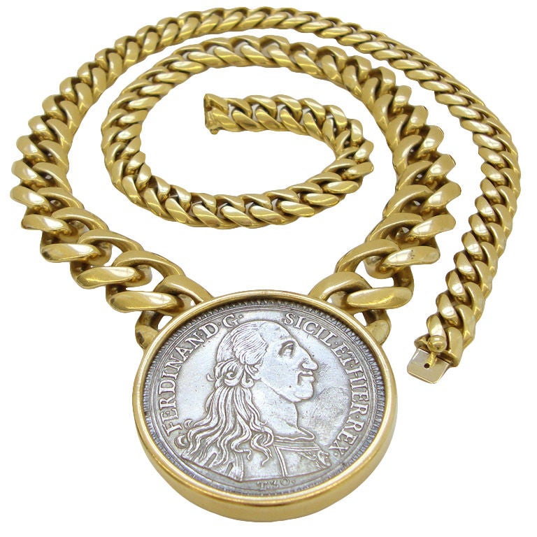 BULGARI, 18k Gold and Coin Necklace, circa 1970