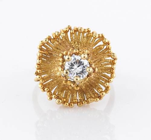 ANDREW GRIMA, 18k Gold and Diamond Ring, circa 1970 1