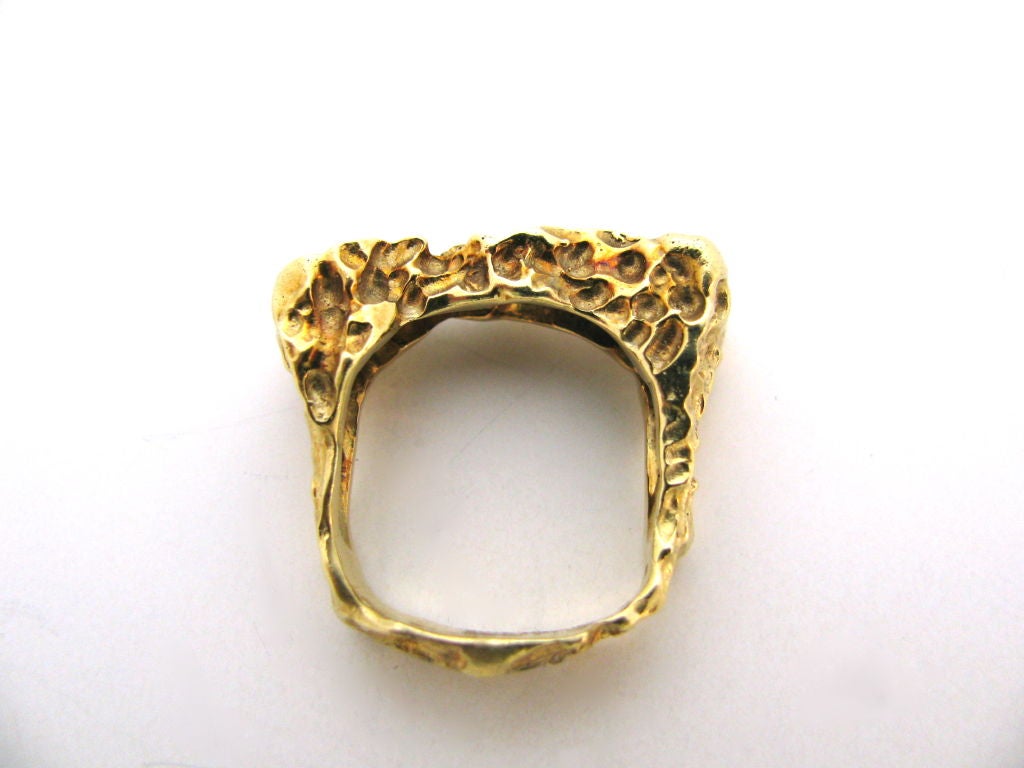 BARBARA ANTON, Colored Diamond Ring, c1970 Unique 1