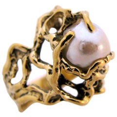 ARTHUR KING, Pearl ring, c 1960