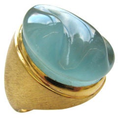 BURLE MARX, A Gold and Aquamarine Ring c1970