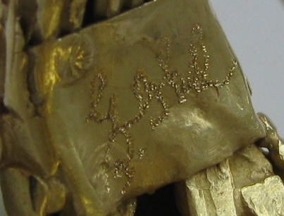 Women's or Men's Brutalist Diamond Gold Solitaire Ring