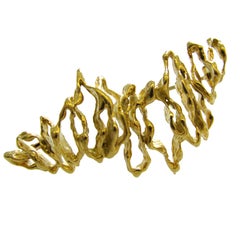 GILBERT ALBERT, A Gold Brooch 1970s