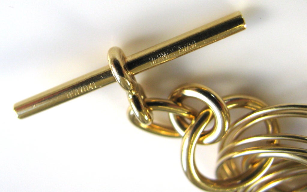 HERMES, A Gold Link Bracelet 2