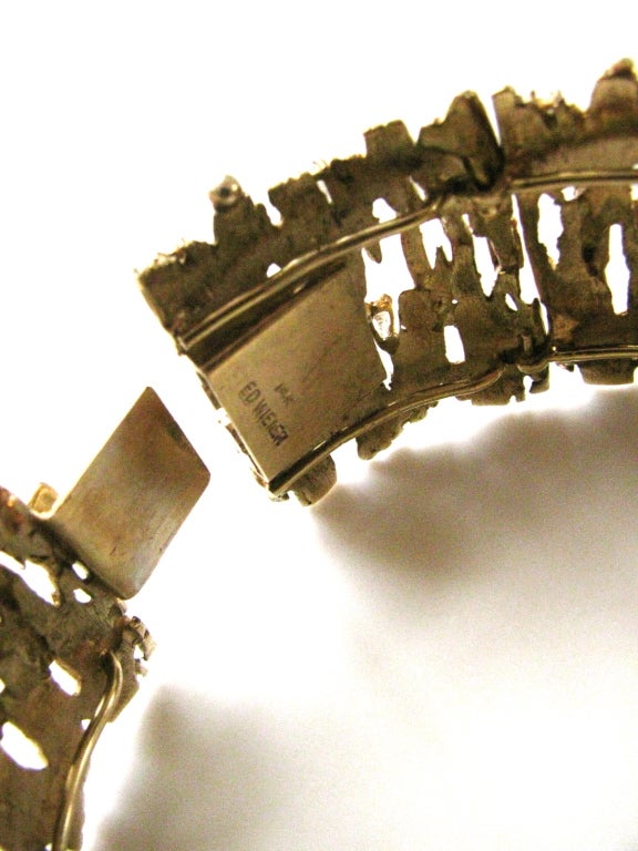 ED WIENER:: Bracelet en or et diamants:: c 1970