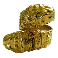 Lalaounis, A Gold Crossover Ring