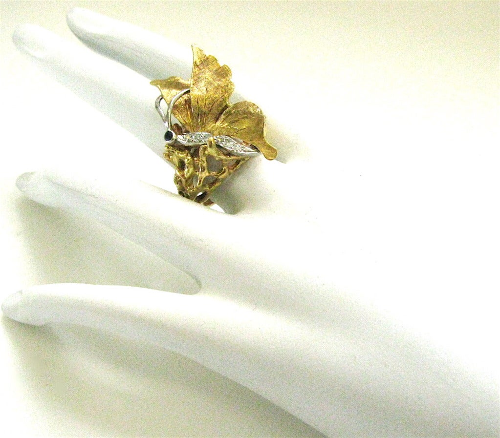 Cartier:: Ein Schmetterlingsring aus Gold und Diamanten 1