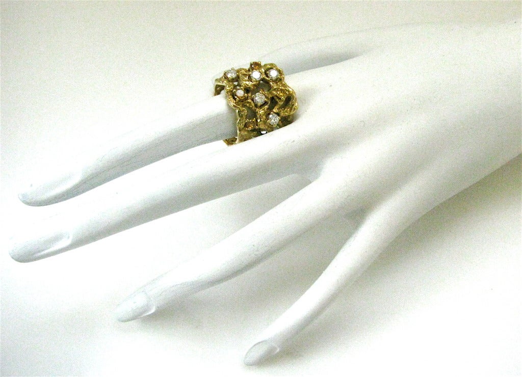 Women's Arthur King Colored Diamond Gold Ring