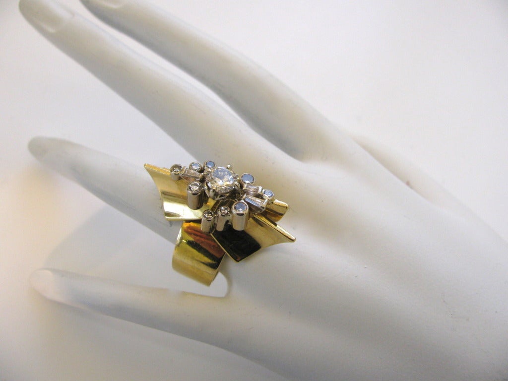 Wachler A Diamant Gold Modernist Ring Damen