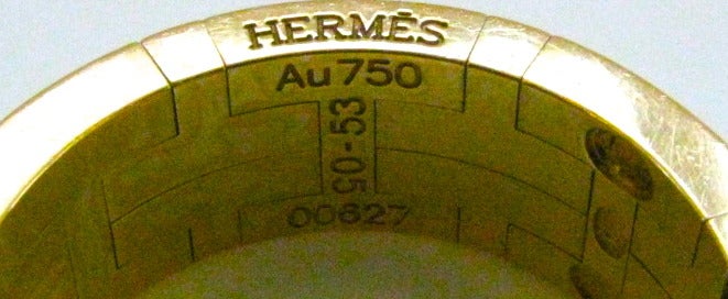 Hermes A Gold gegliederter 