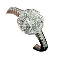 TIFFANY & CO. Embrace 1.27 Carat Platinum Engagement Ring