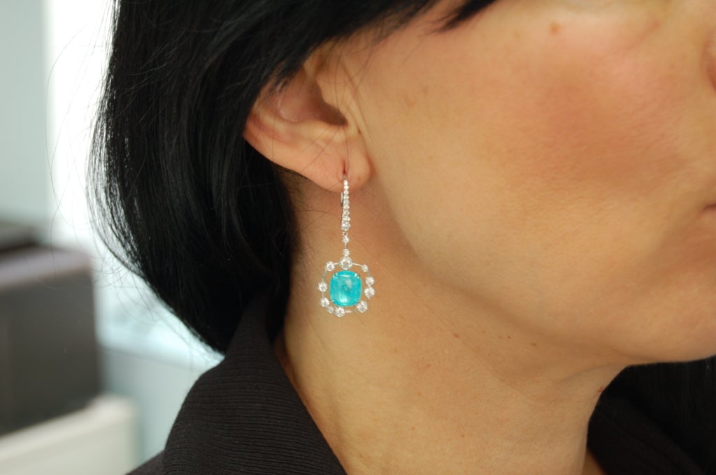 Women's MARTIN KATZ Diamond & Paraiba Dangle Earrings