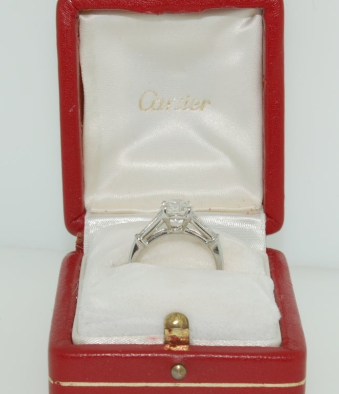 Women's CARTIER Platinum 2.16 TCW Diamond Engagement Ring