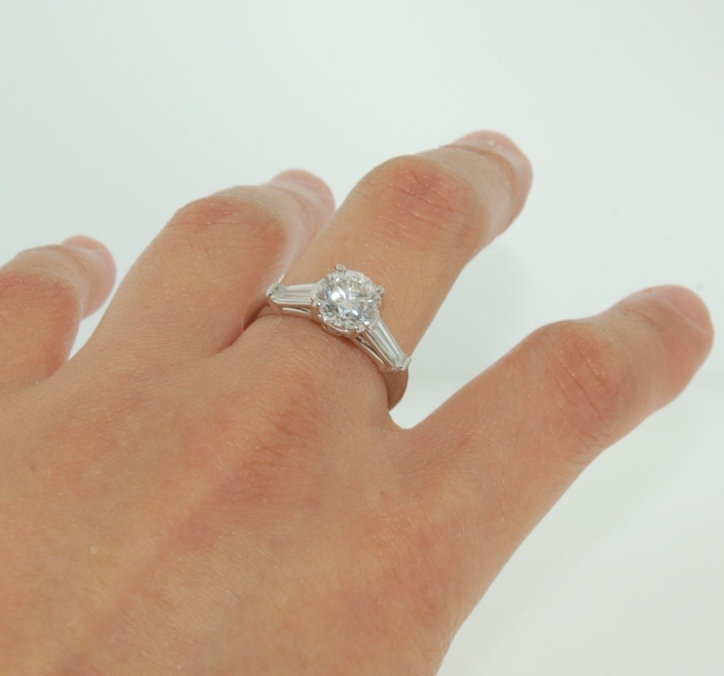 CARTIER Platinum 2.16 TCW Diamond Engagement Ring 2