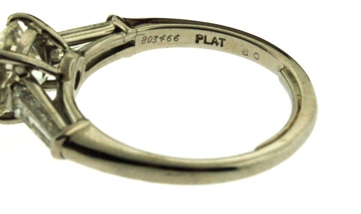 CARTIER Platinum 2.16 TCW Diamond Engagement Ring 6