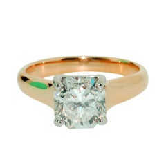 TIFFANY & CO. Lucida Gold & Platinum 2.12 TCW Engagement Ring