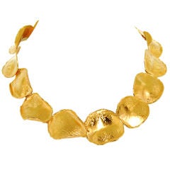 ANGELA CUMMINGS for Tiffany & Co. Gold Rose Petal Necklace