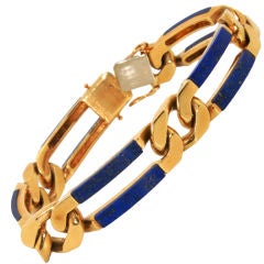 VAN CLEEF & ARPELS  Lapis Nautical Link Bracelet