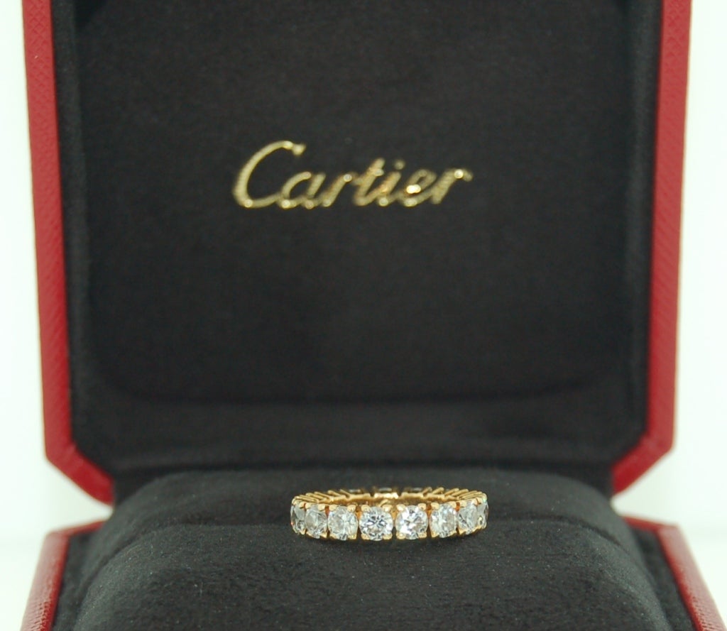 CARTIER GOLD  Diamond Eternity Band Ring