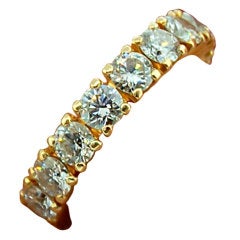CARTIER GOLD  Diamond Eternity Band Ring