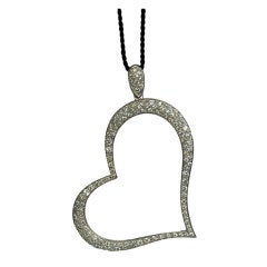 PIAGET Diamond White Gold Heart Pendant